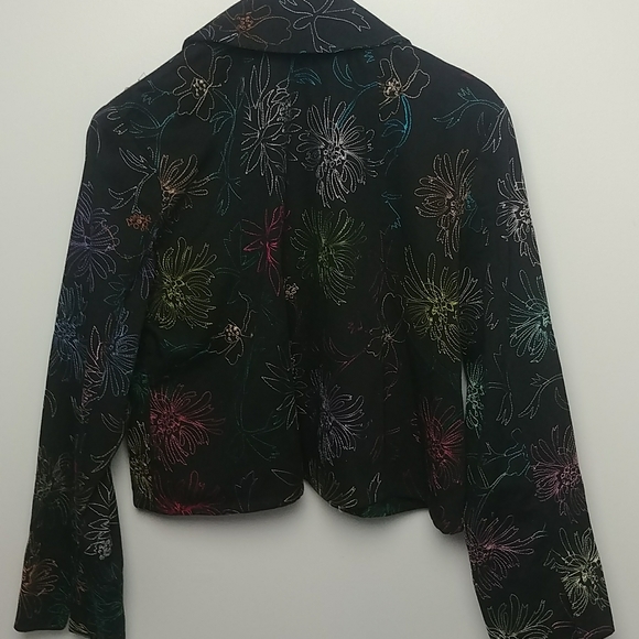 Alex Kim Colorful Button Down Jacket With Shell Buttons - Picture 5 of 10